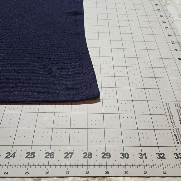 NWT, Modal Comfy Super Soft Layered, Gap Long Sleeve Mock Neck Top Navy Ribbed K - Picture 9 of 11